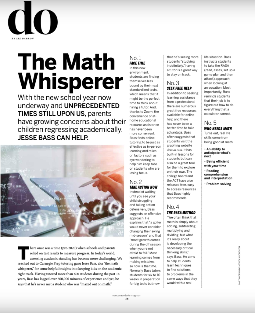 Carnegie Prep tutor named The Math Whisperer